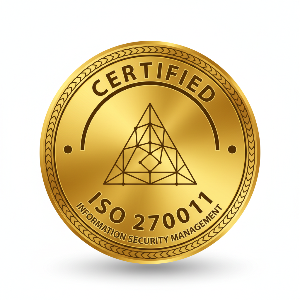 ISO 27001 certification badge