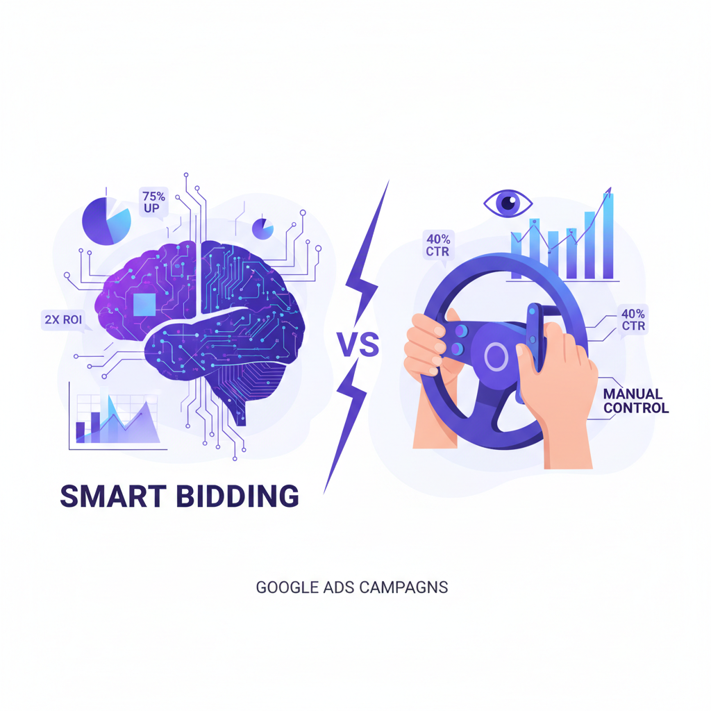 Smart Bidding vs Manual Bidding: When to Choose Which?