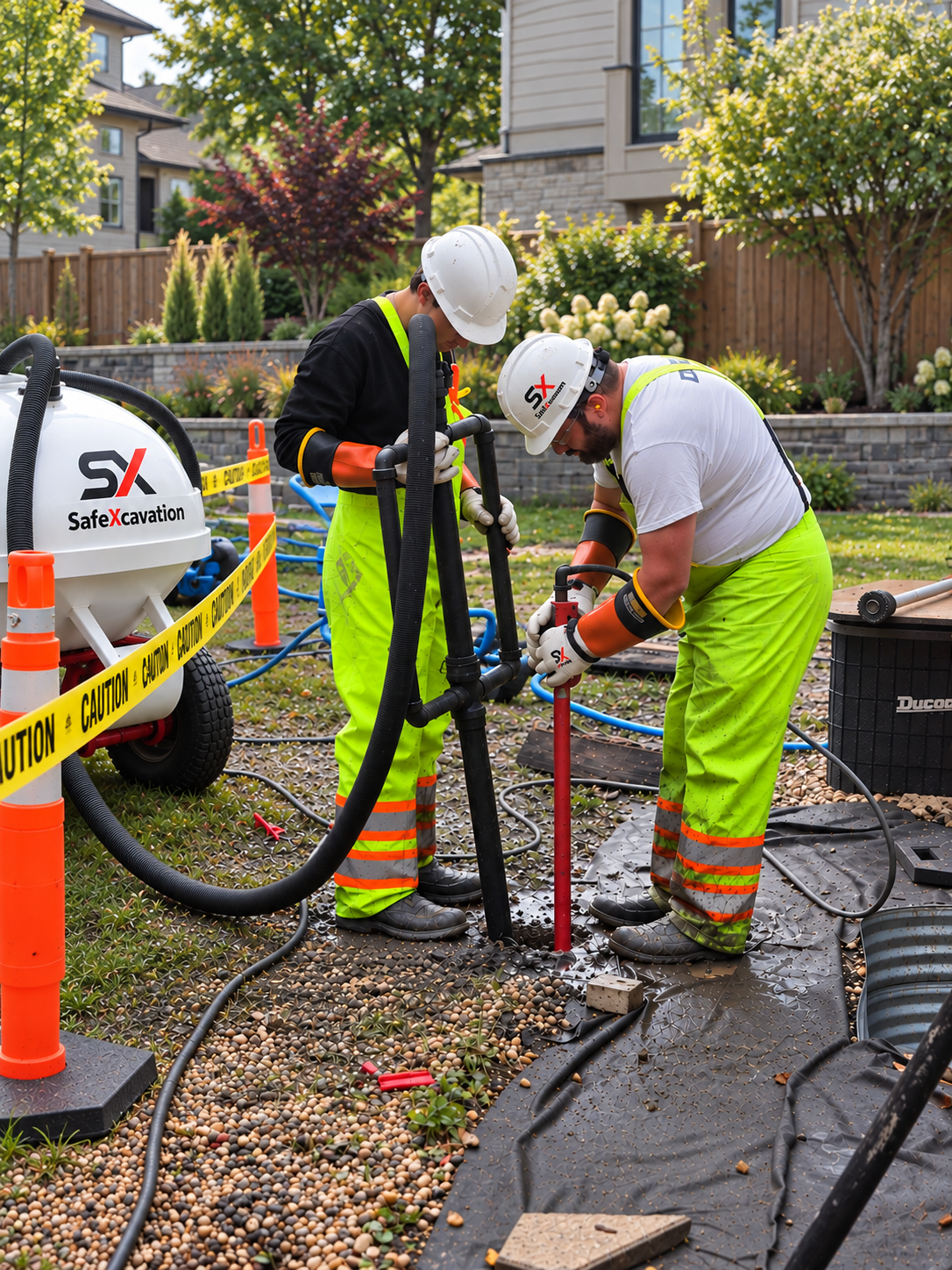 SafeXcavation portable pressurized-water and vacuum-suction excavation