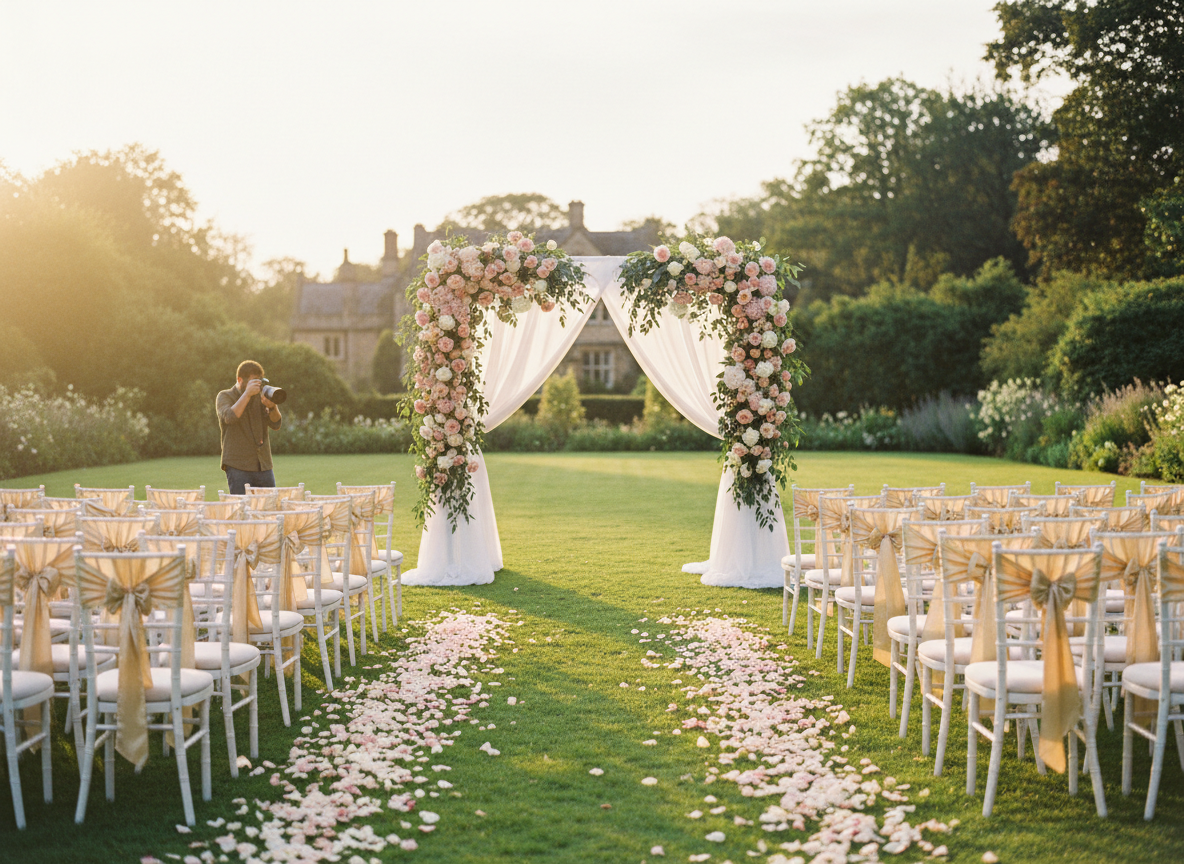 Outdoor garden ceremony