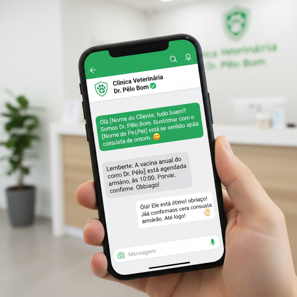 Comunicação automatizada com tutores via WhatsApp