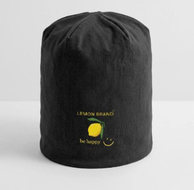 Lemon Brand Beanie in Schwarz | Lemon Times Shop