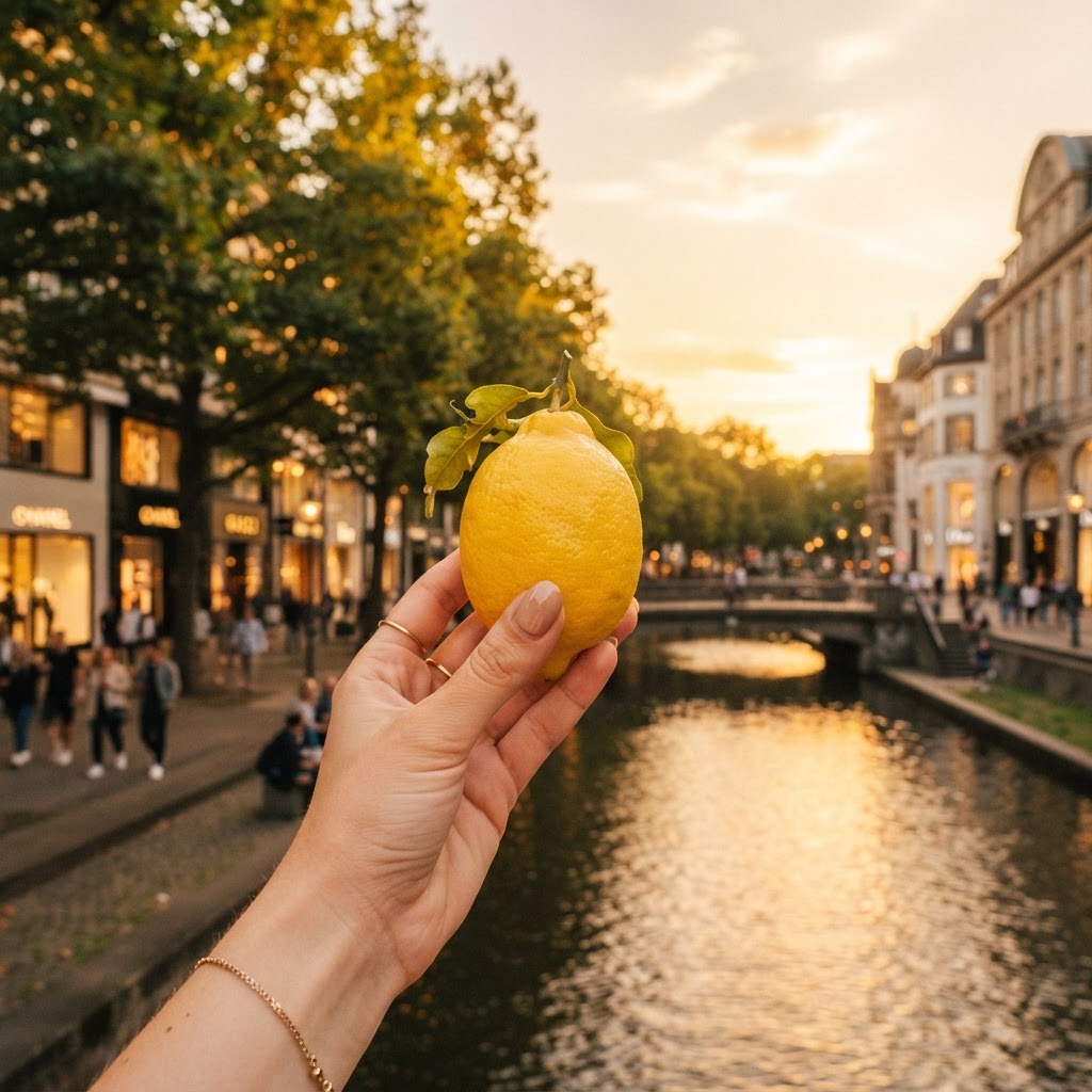 Königsallee Magazin Lemon Times – Zitrone am Boulevard bei Sonnenuntergang
