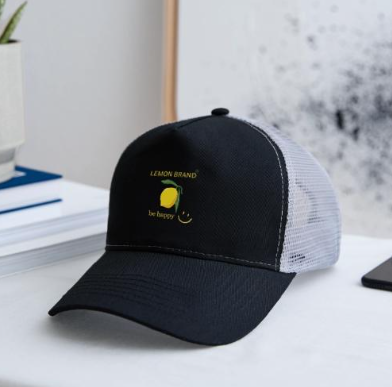 Lemon Brand Trucker Cap in Schwarz | Lemon Times Shop