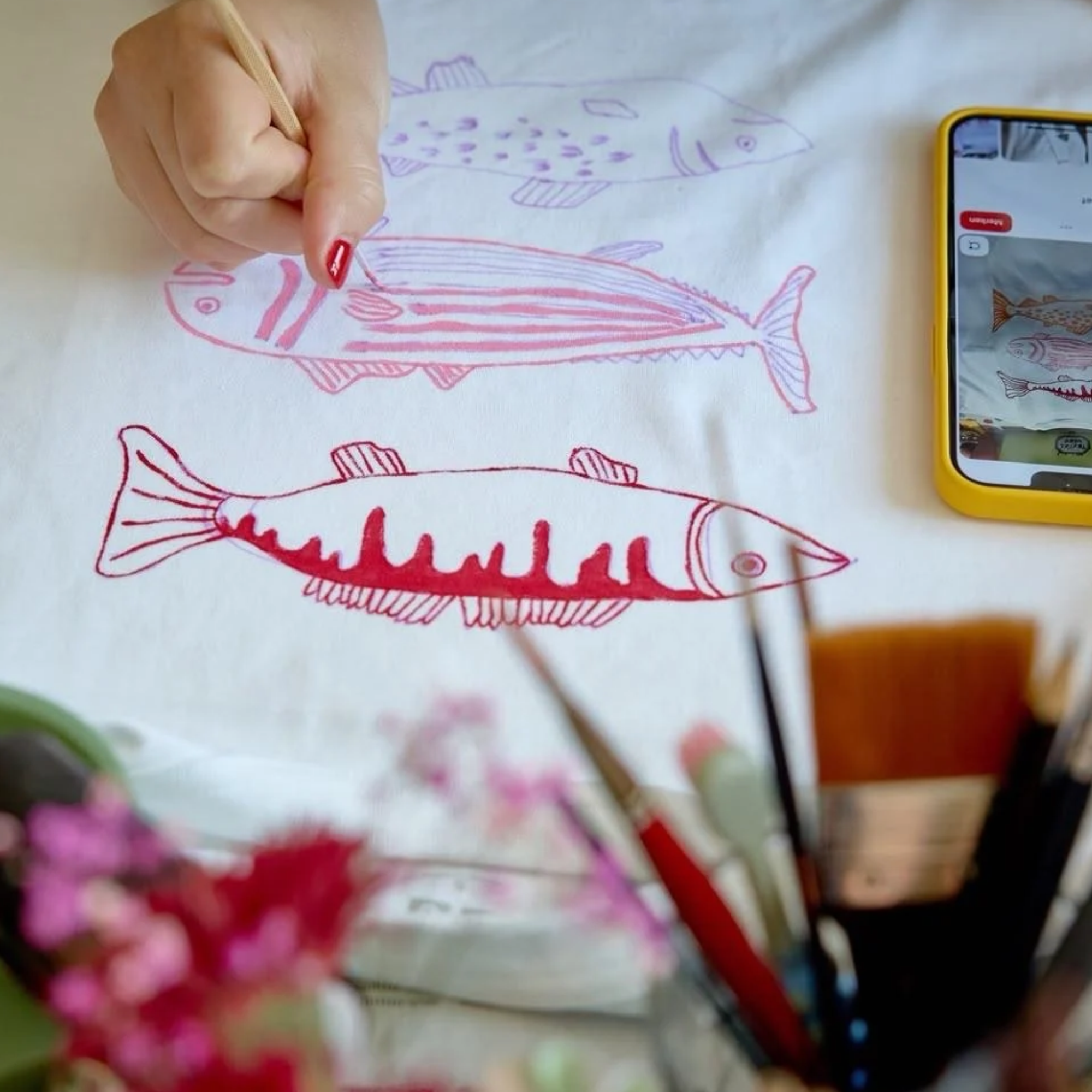 Little Body Atelier Düsseldorf I Textil-Unikate bemalen I Lemon Times