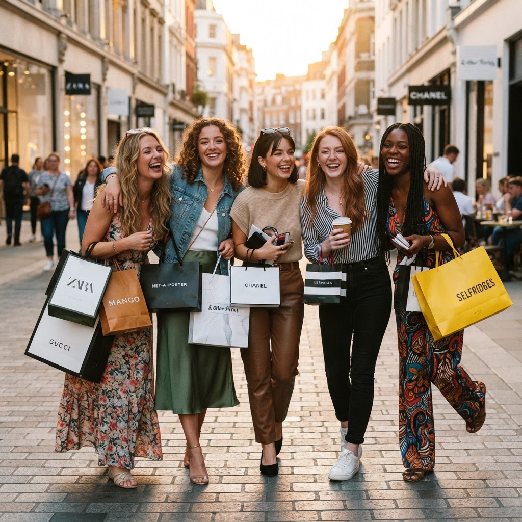 Lemon Times Freundinnen auf Shopping-Tour