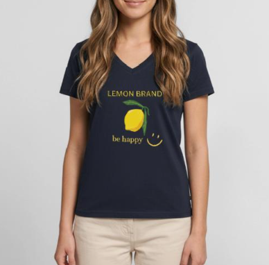 Lemon Brand T-Shirt für Frauen mit Zitronen-Motiv | Lemon Times Shop