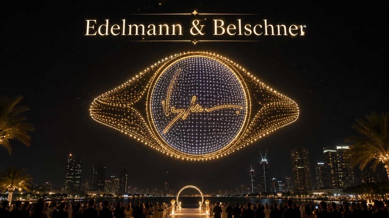 Edelmann & Belschner Drone Light Show mit Ring-Silhouette I Lemon Times