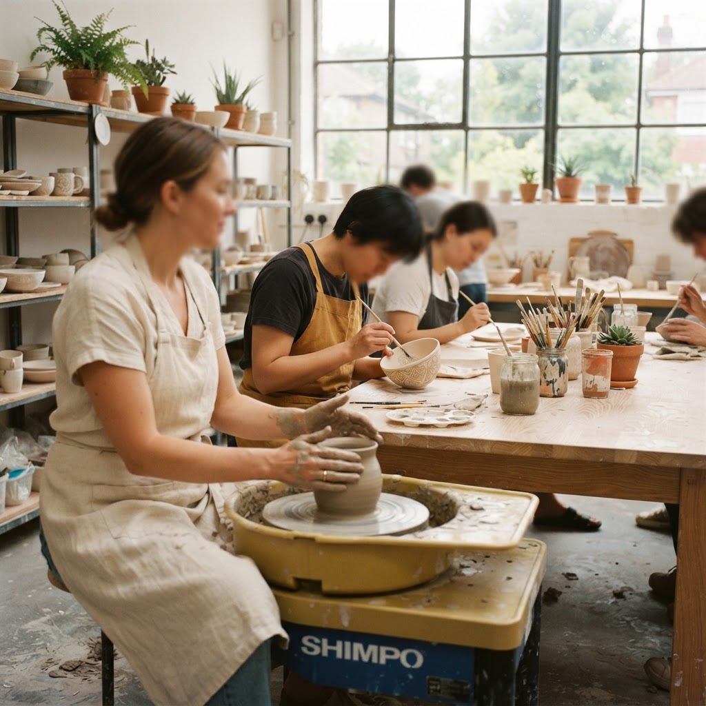 Kreativer Workshop in hellem Atelier – Töpfern und Malen in entspannter Runde | Lemon Times
