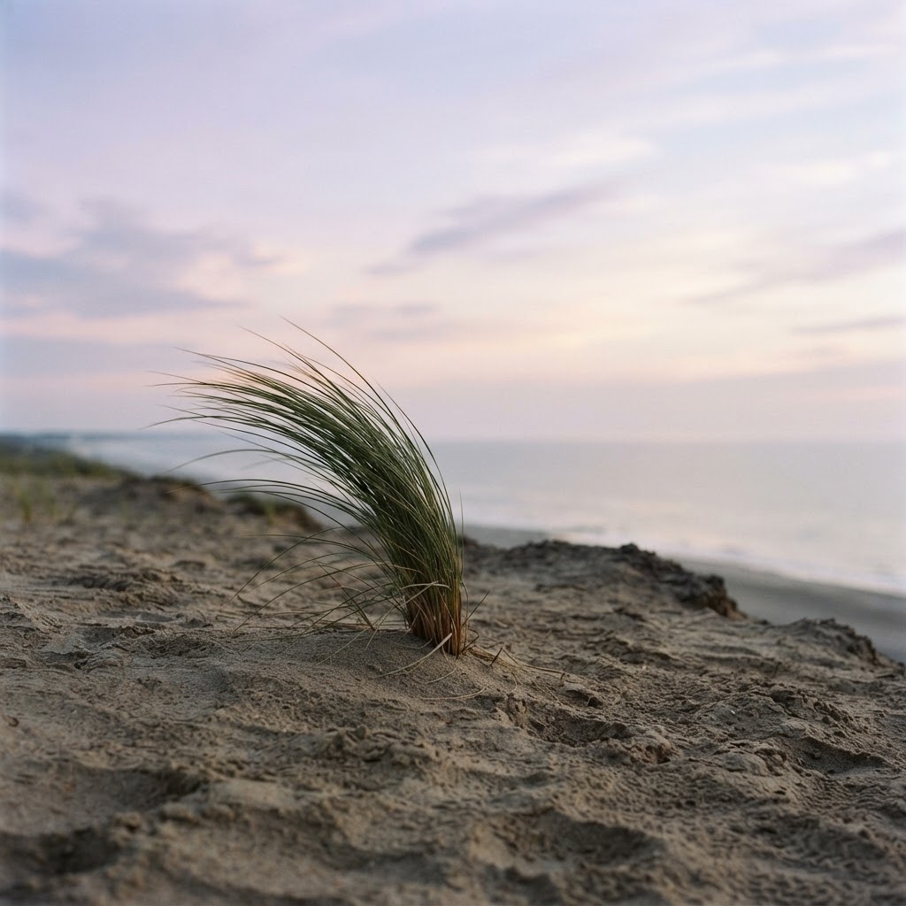Resilienz Coaching Düsseldorf & Köln – MentalGO I Beste Adresse Coaching: Strandgras im Wind als Sinnbild für Widerstandskraft