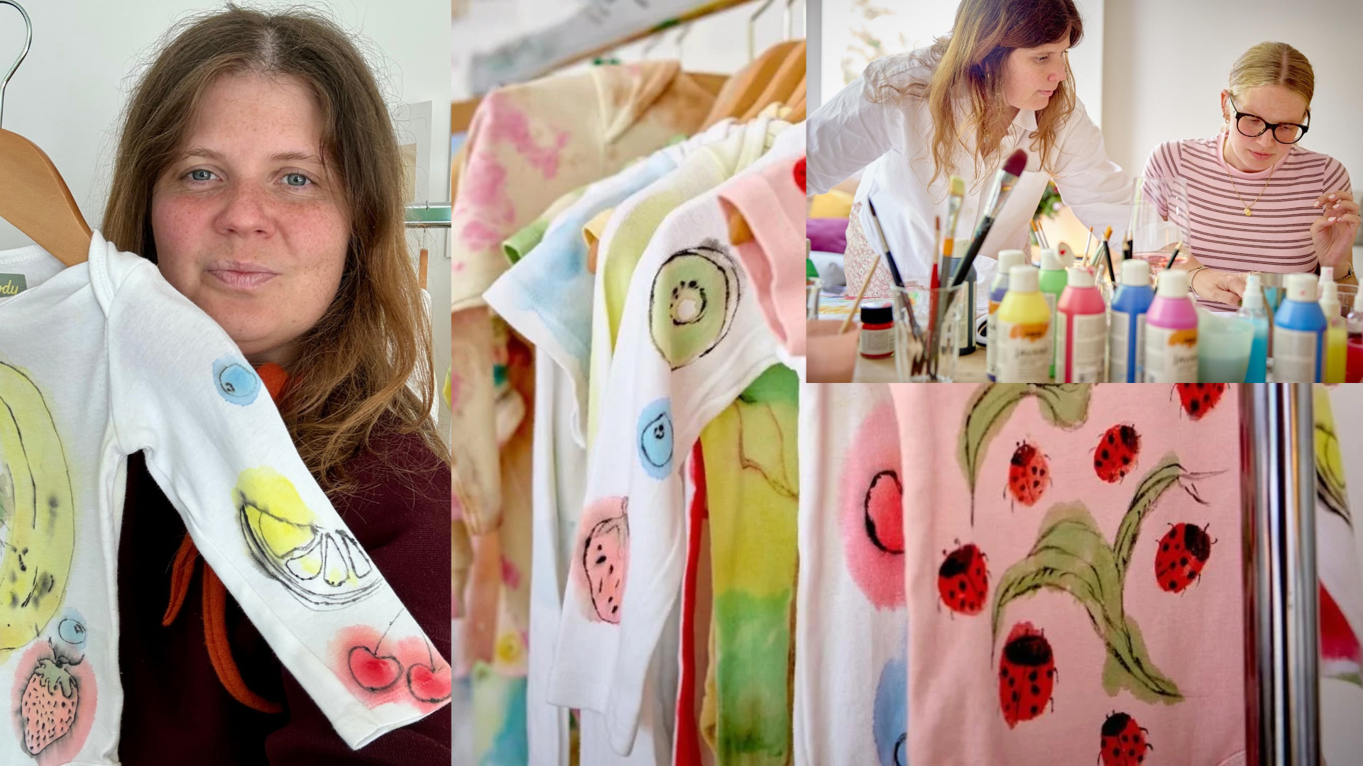 Gemeinsam Lebensmomente kreativ feiern und Textil-Unikate bemalen im Little Body Atelier
