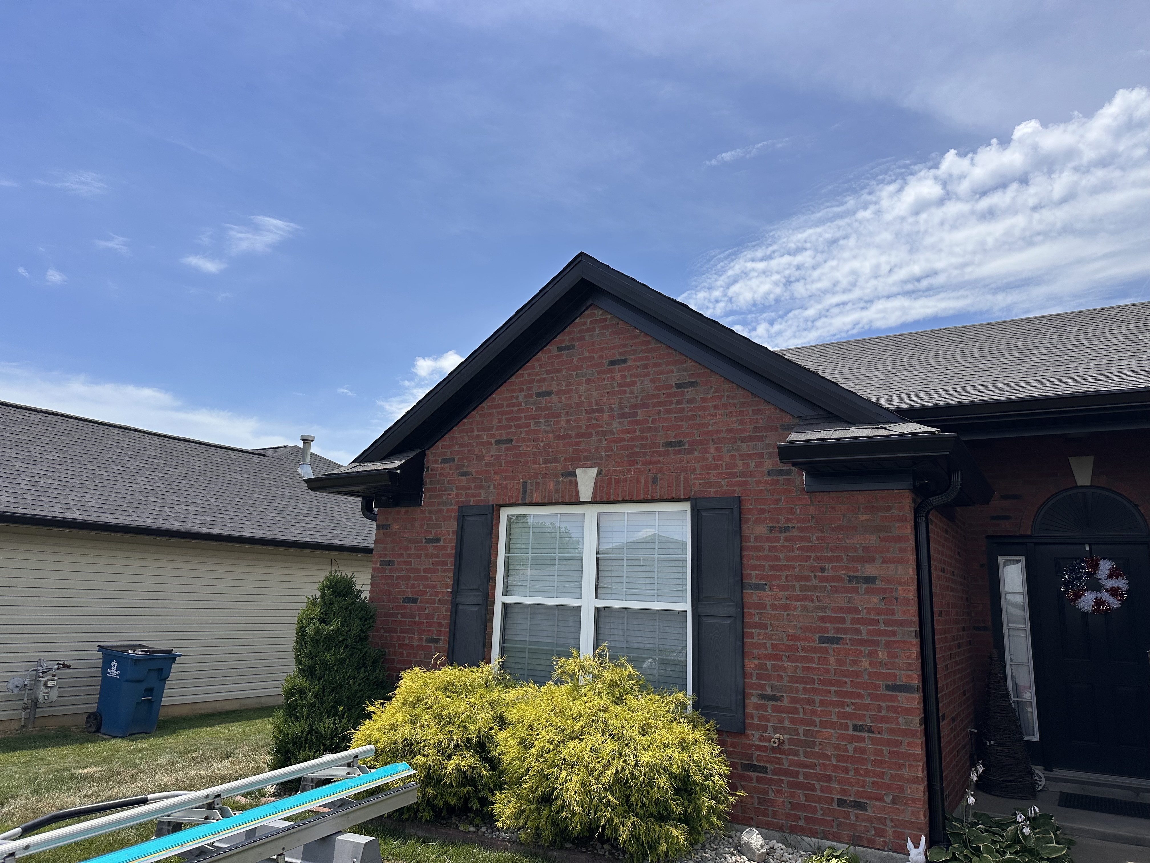Gutter installation project 7
