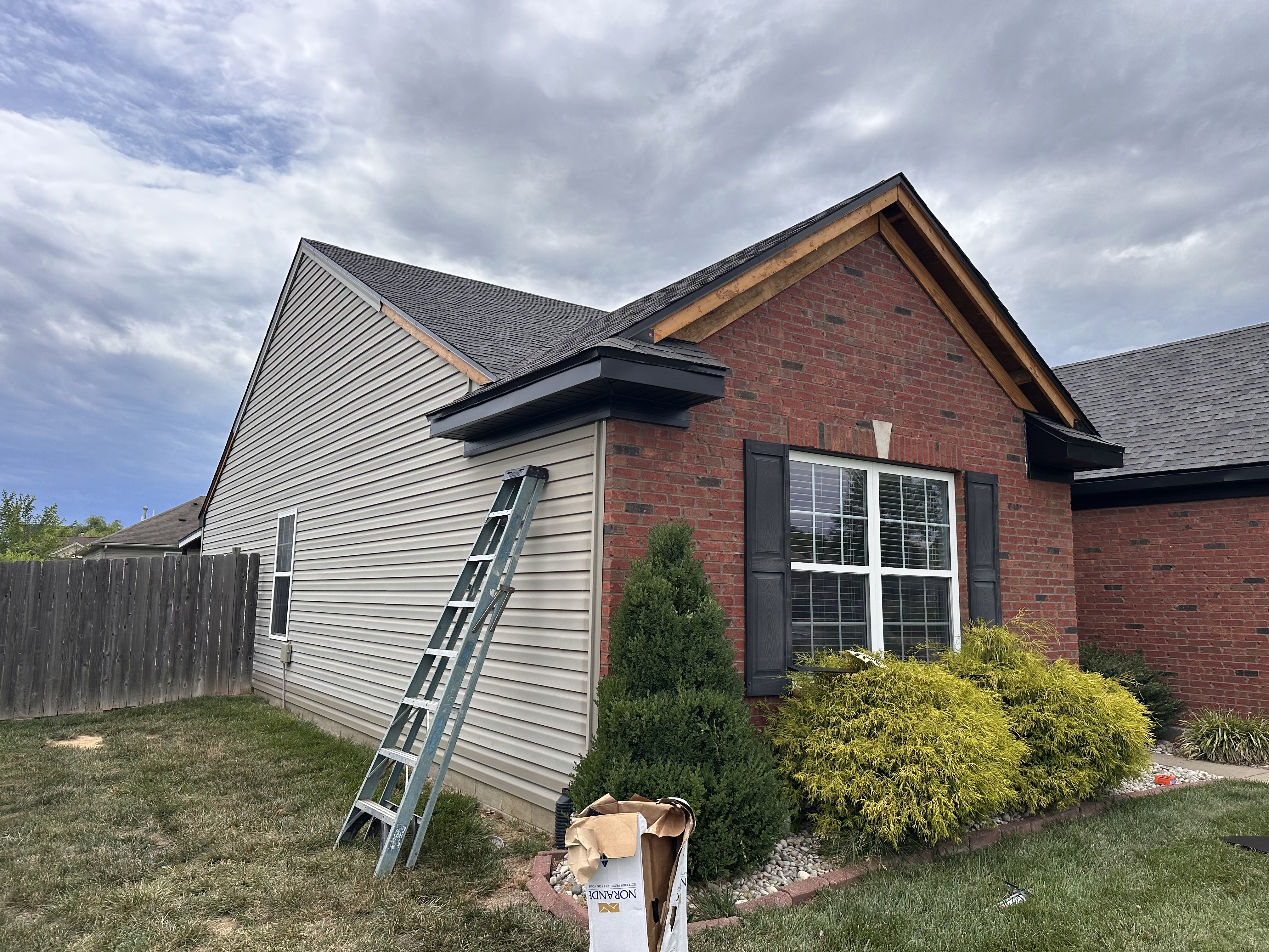 Gutter installation project 6