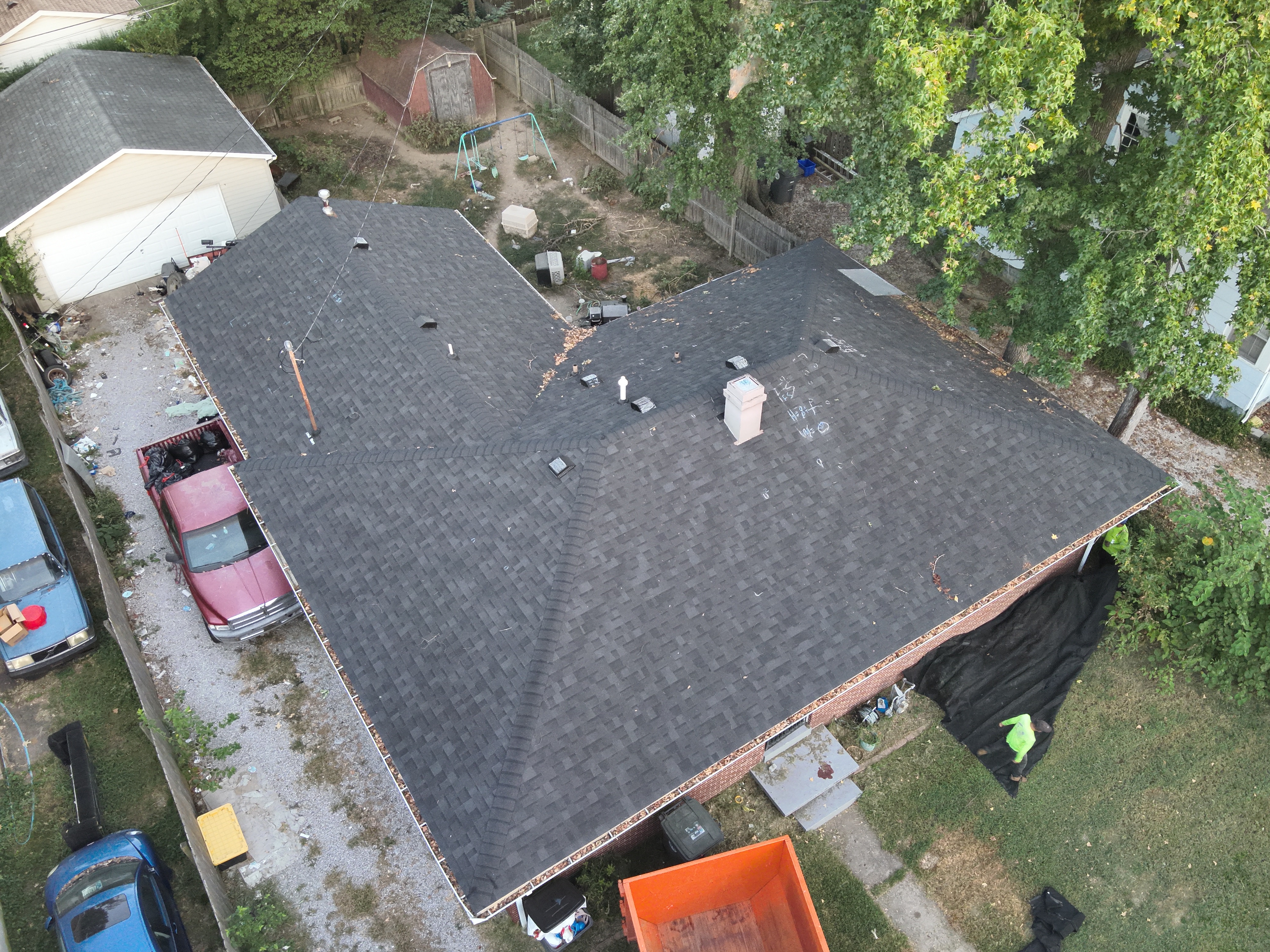 Before - Tree Damage Repair with Owens Corning Duration Onyx Black