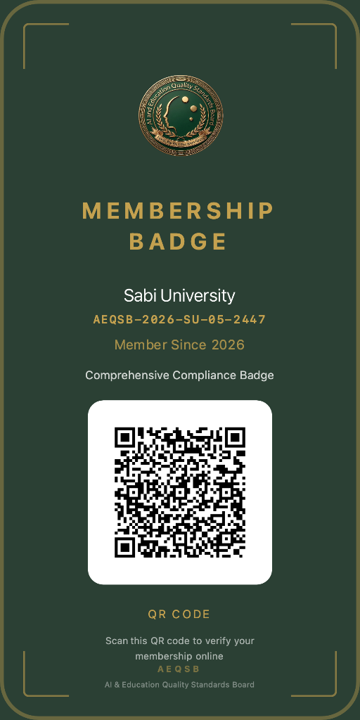 AEQSB Comprehensive Compliance Badge — SABI University
