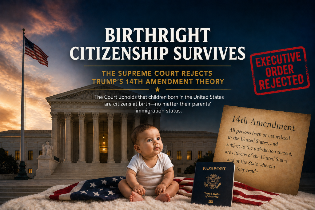 Birthright Citizenship Survives: The Supreme Court Rejects Trump's 14th Amendment Theory
