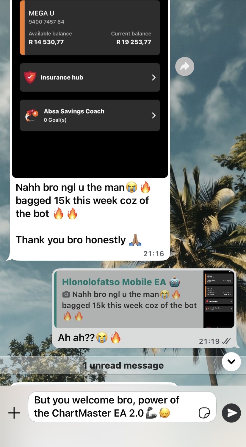 CHARTMASTER EA client result and feedback