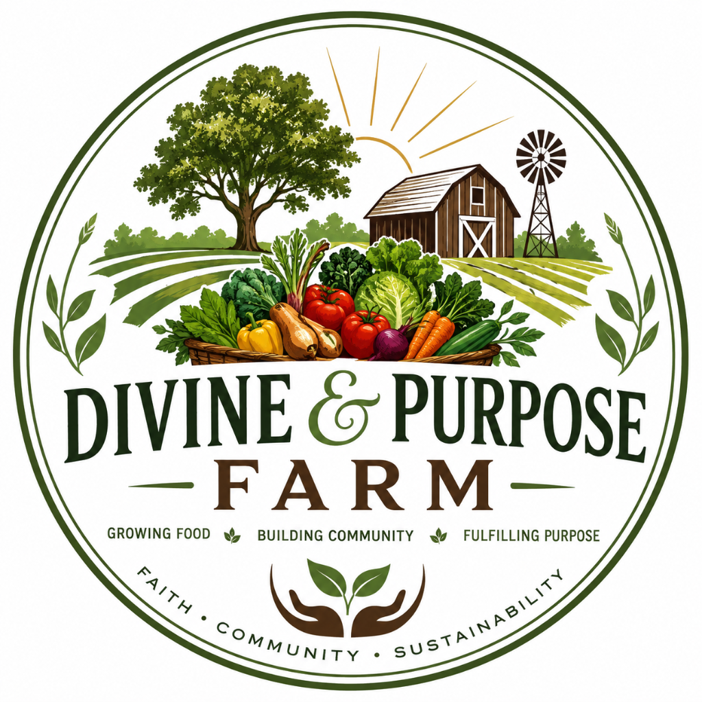 Divine & Purpose Farm Logo