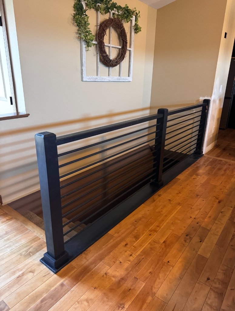 Black Railing Installation