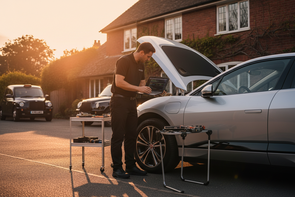 Mobile mechanic at work
