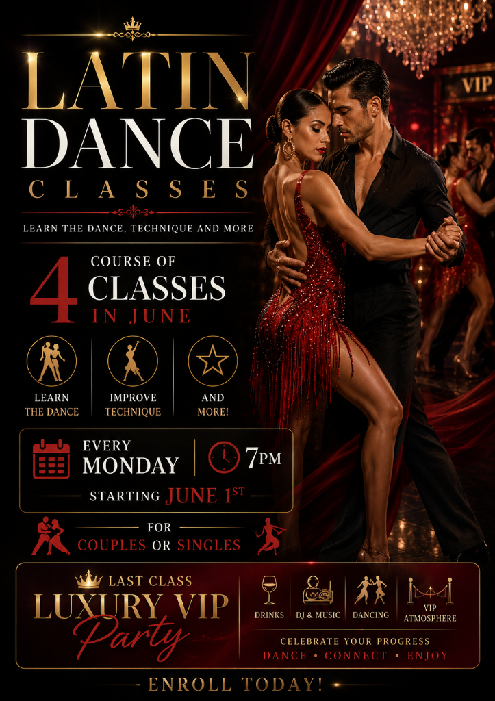 Latin Dance Classes — June Course