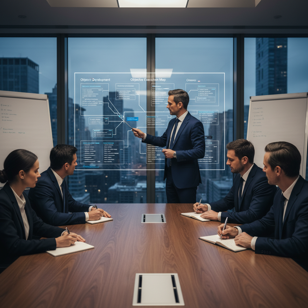 Corporate leadership strategy session
