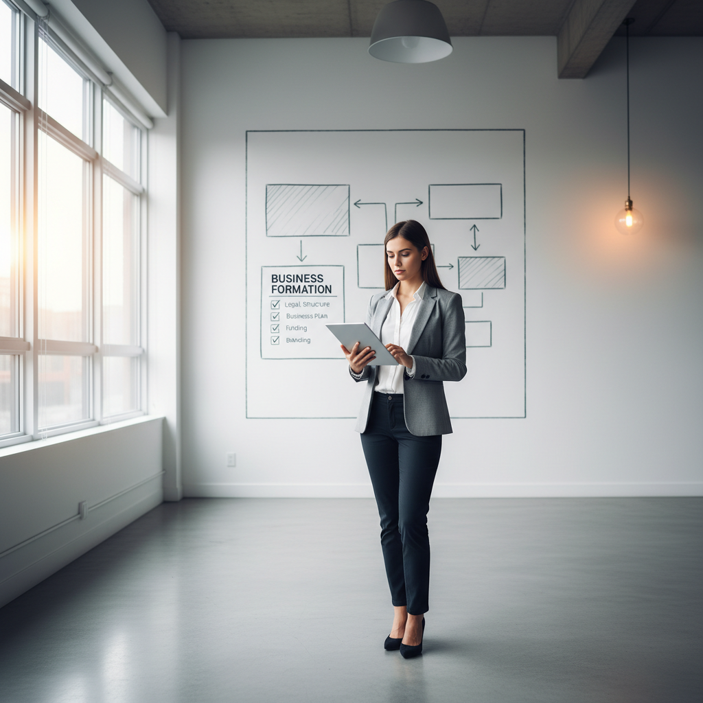 Entrepreneur building a small business