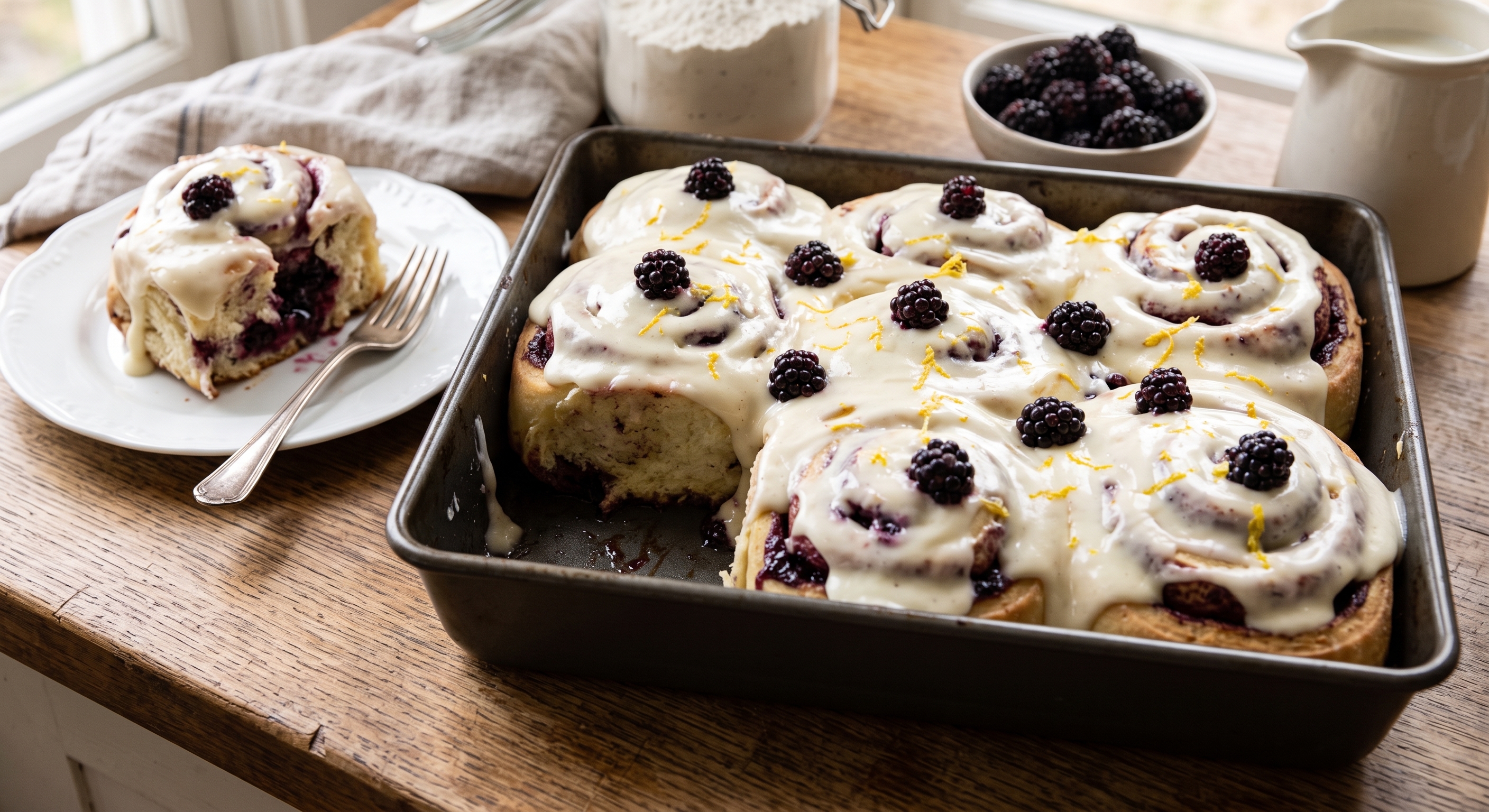 Blackberry Lemon Cinnamon Rolls