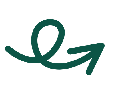Redrawn by hand arrow