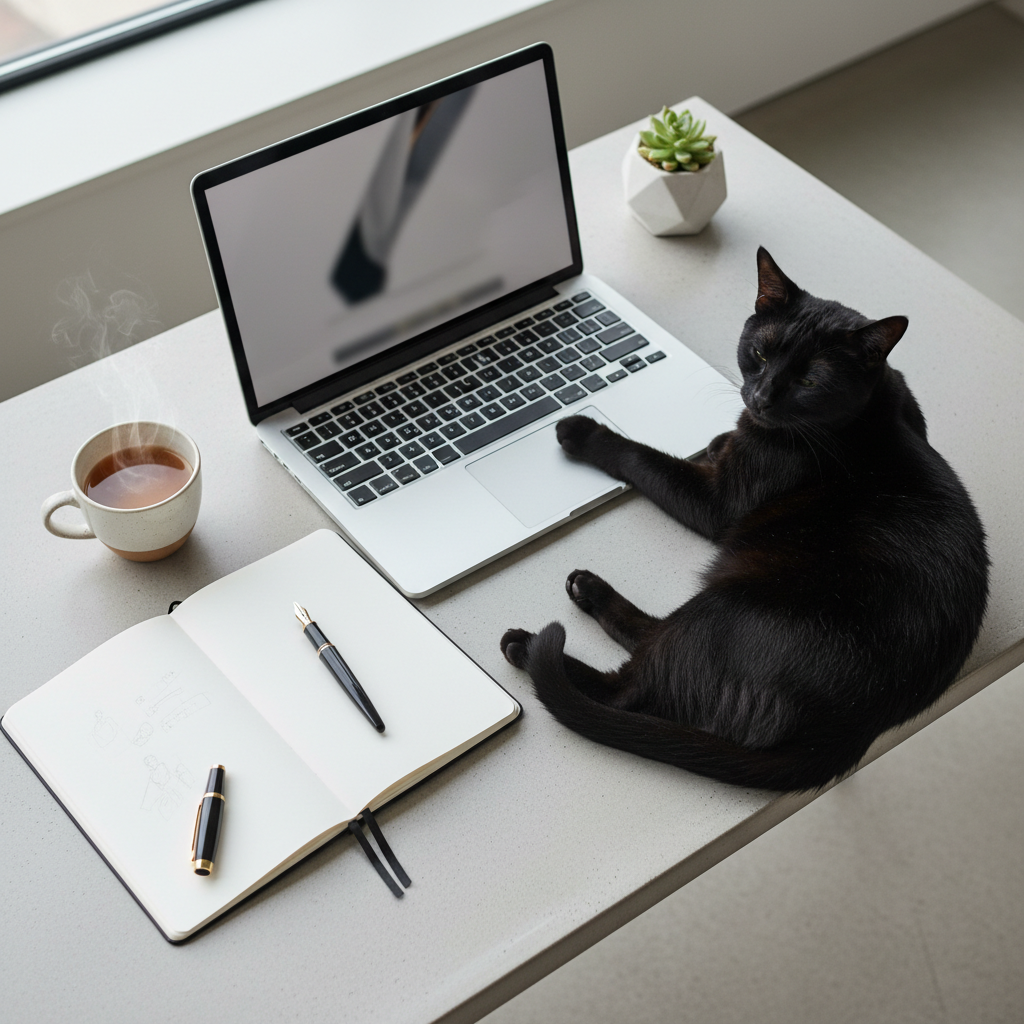 Professional desk workspace