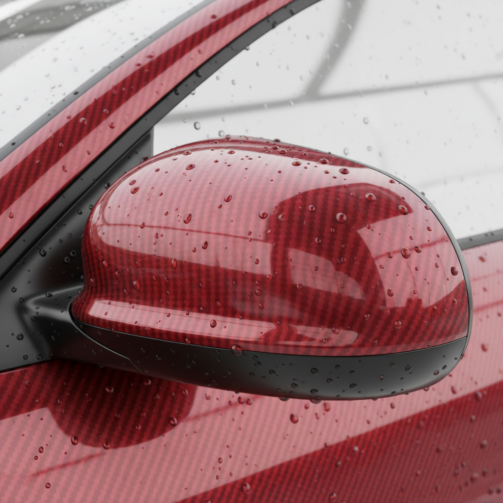 Red Carbon Fiber Hydrographic Film