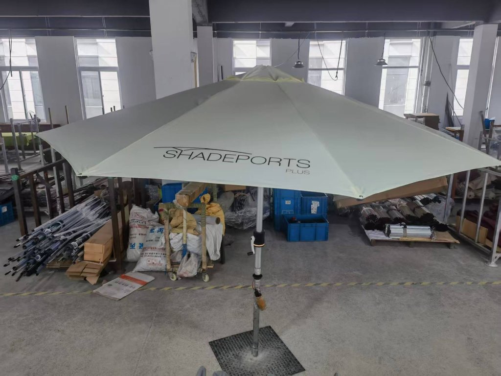 Branded umbrella – off white