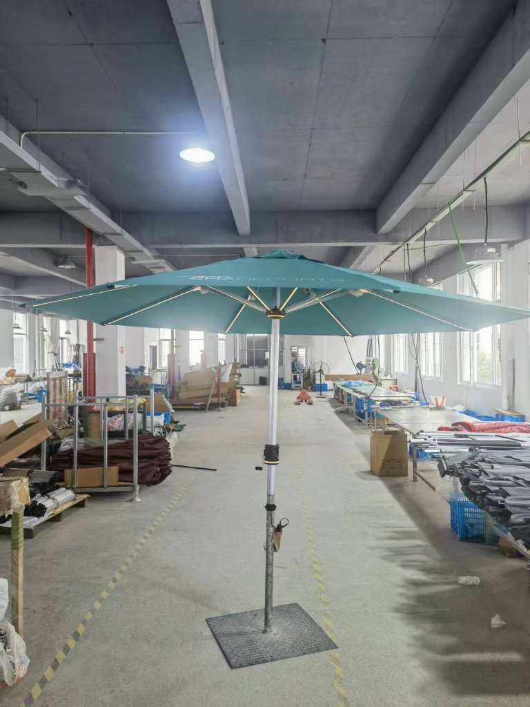 Sky blue umbrella