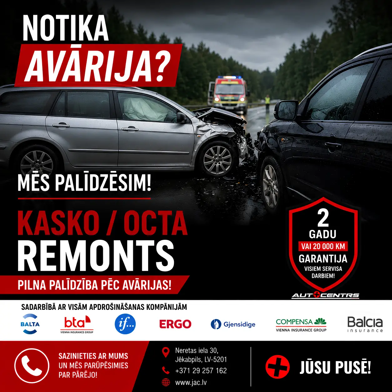 KASKO & OCTA avārijas remonts