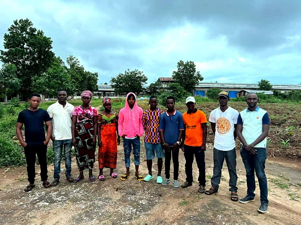 Talleh Poultry Farm staff team in Sierra Leone