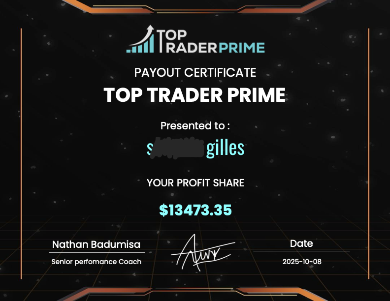 validation challenge prop firm - Léa C. — $924.37