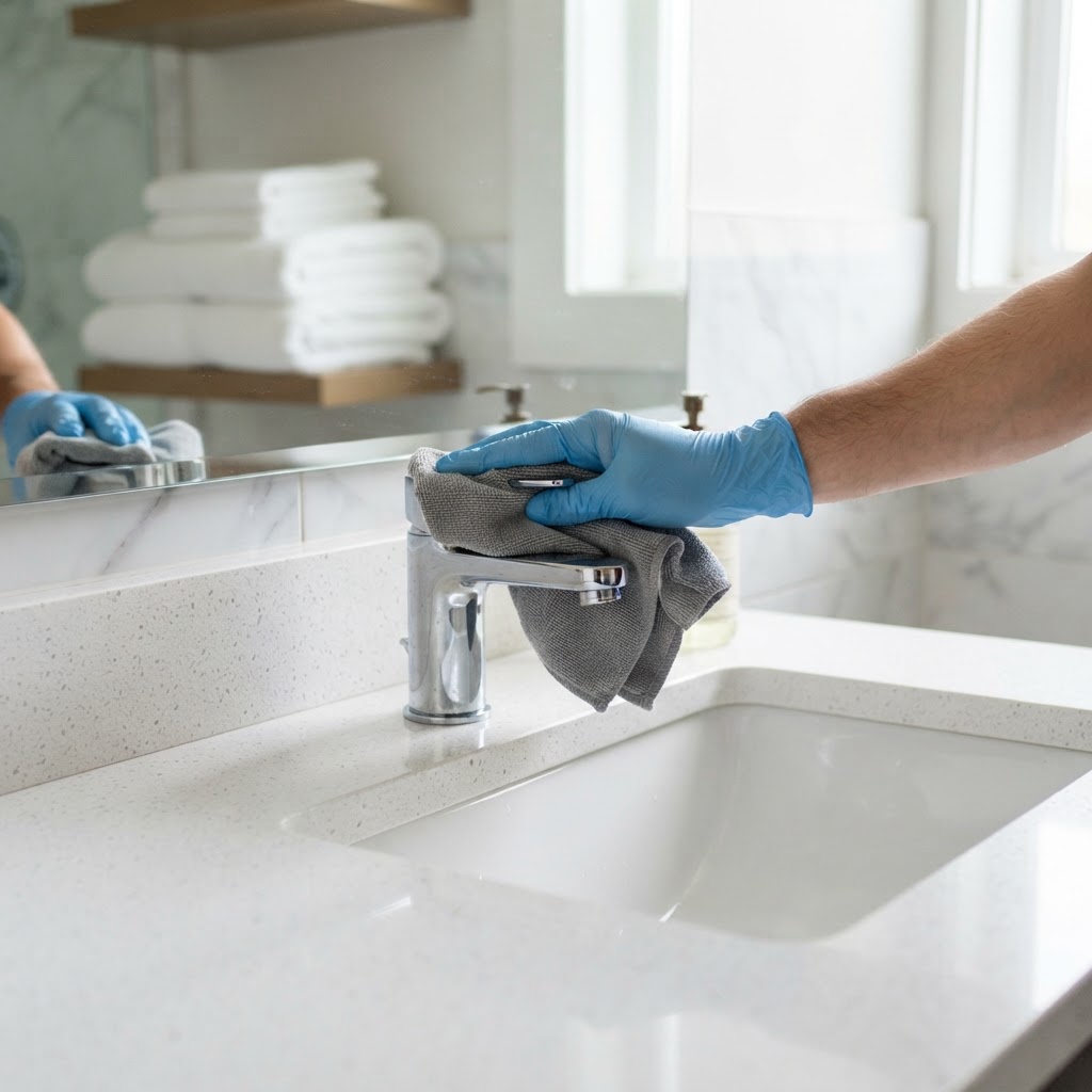 Guest Bathroom Cleaning