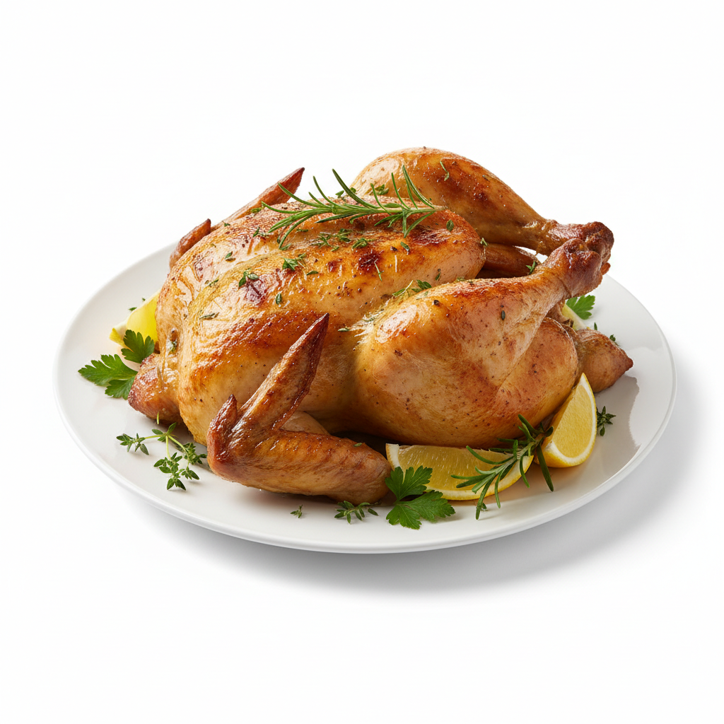 Poulet entier grillé