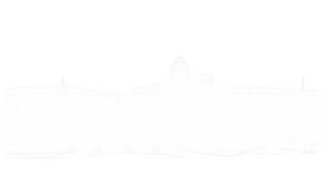 Des Moines skyline illustration