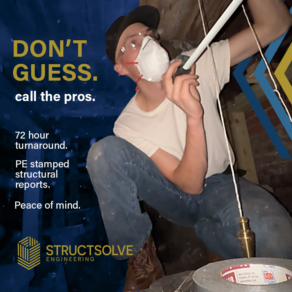 StructSolve PE-stamped structural observation report , 72-hour turnaround available for real estate transactions StructSolve PE-stamped structural observation report , 72-hour turnaround available for real estate transactions