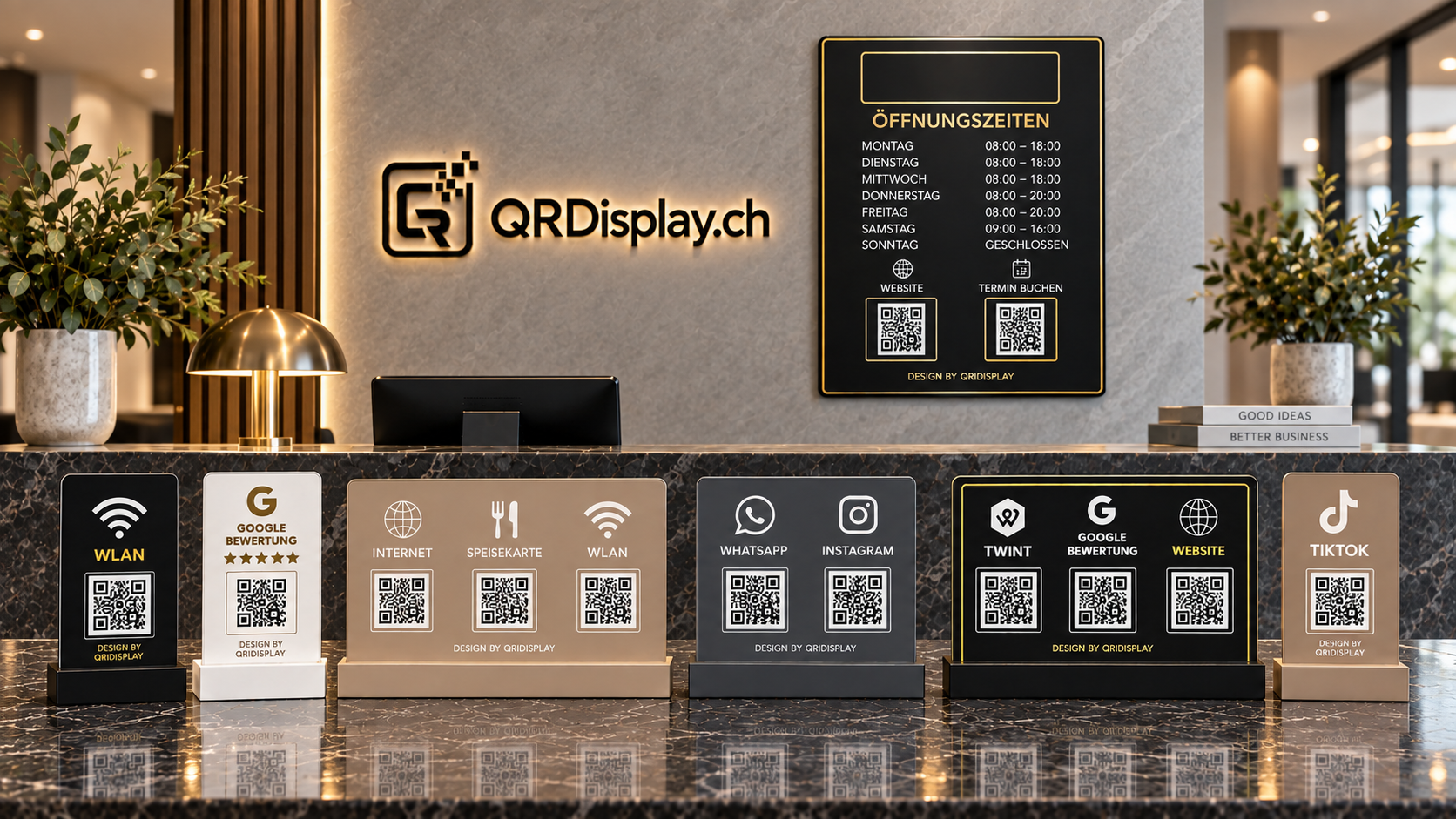 QRDisplay.ch – individuell gestaltete QR-Displayaufsteller