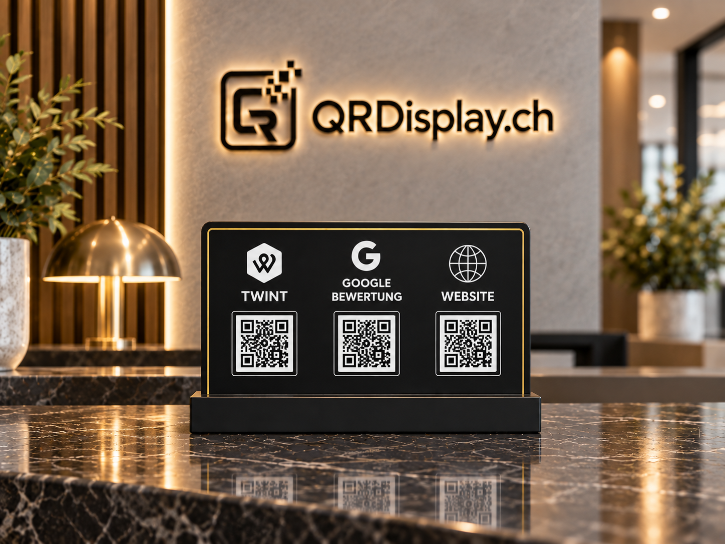 Visualisierung QRDisplay Business L