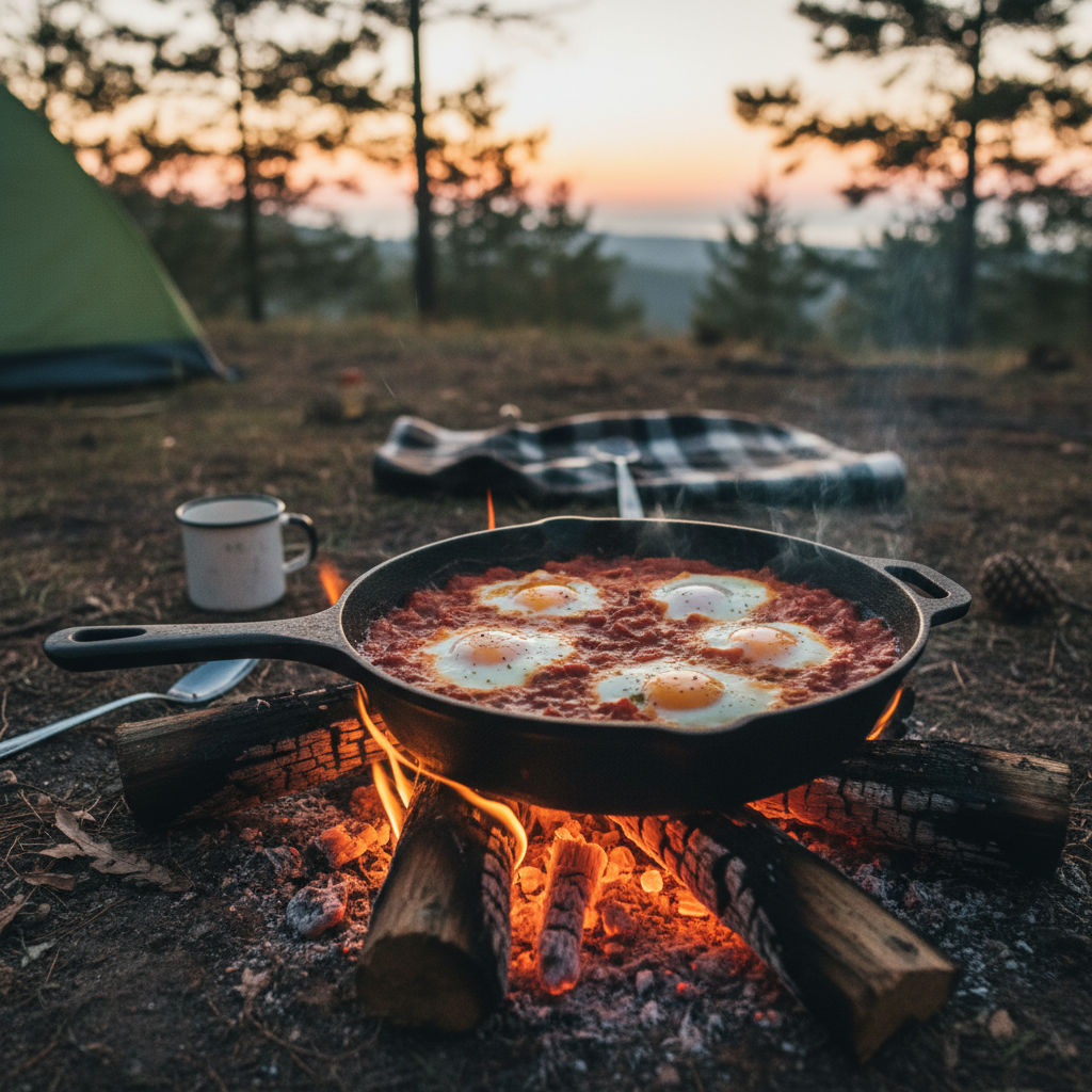Rezept: Shakshuka am Lagerfeuer 🍳🔥
