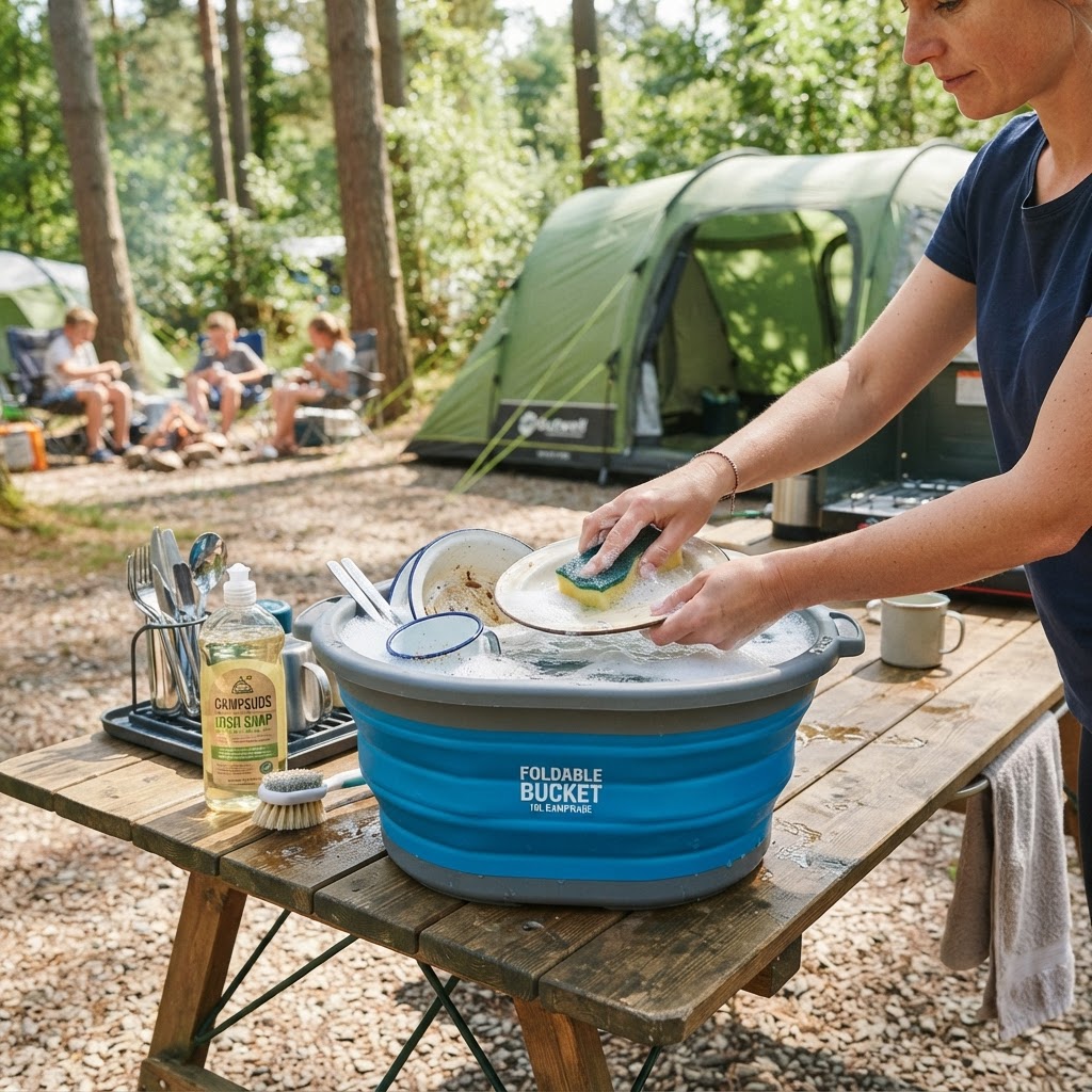 Faltbarer Silikon-Eimer 10L