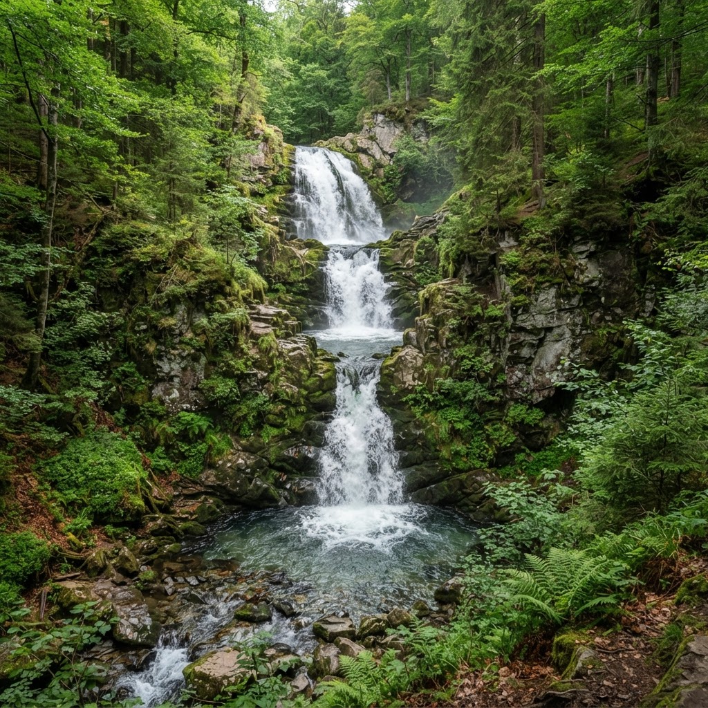 Trusetaler Wasserfall, Thüringer Wald