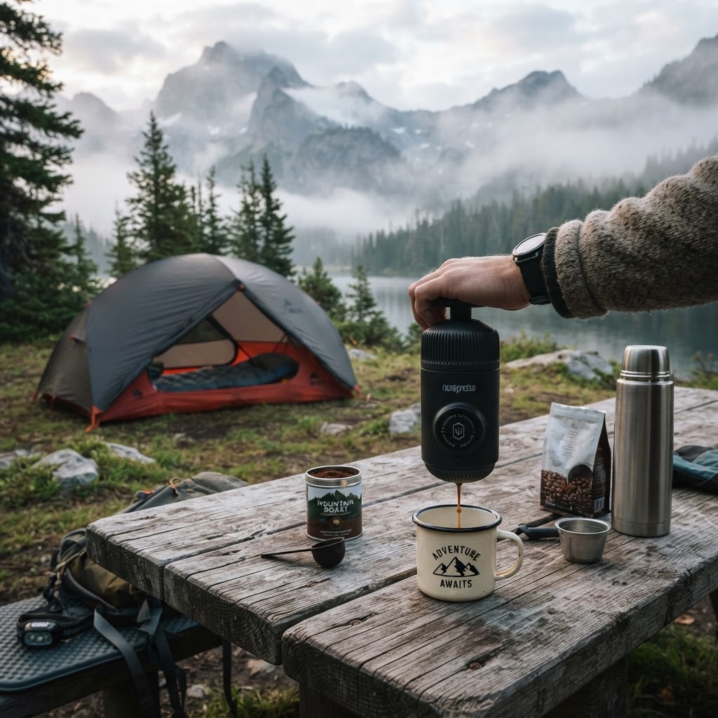 Tragbare Kaffeemaschine Espressokocher