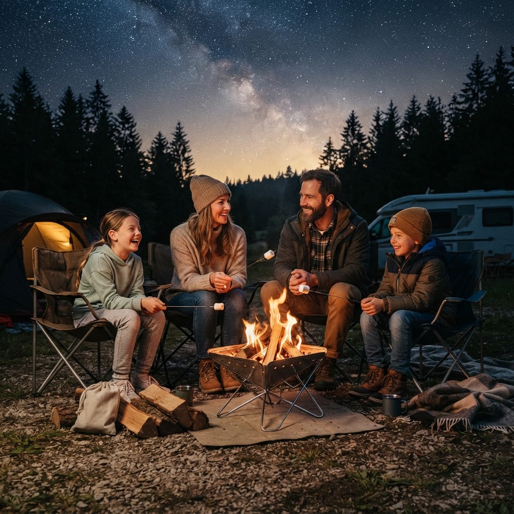 Faltbare Feuerschale Camping