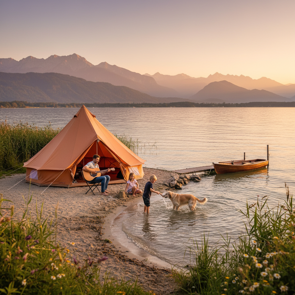 Unser erstes Mal am Chiemsee – einfach unvergesslich! 🏕️