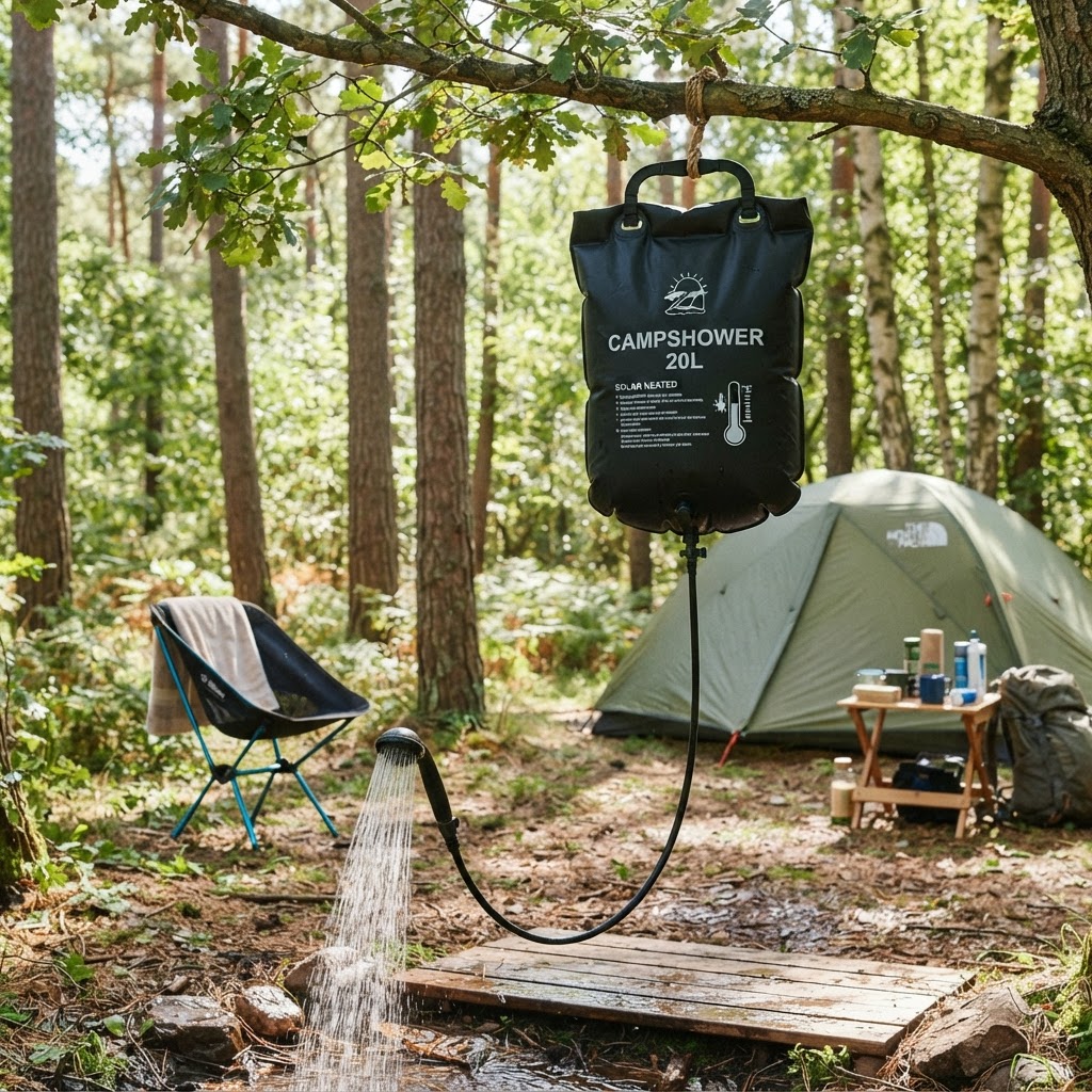 Solar-Campingdusche 20L mit Druck