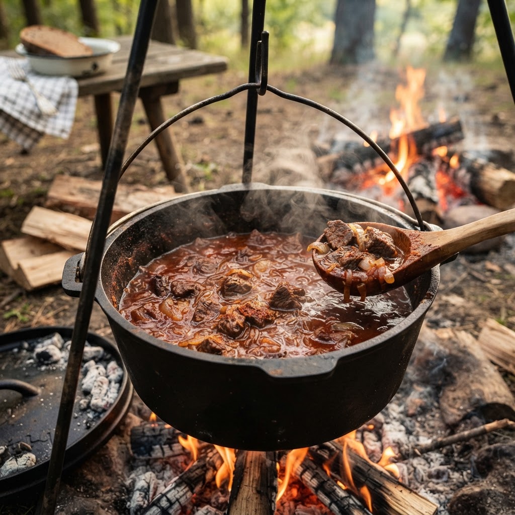 Gulasch aus dem Dutch Oven